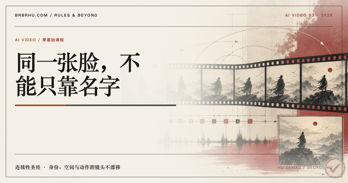 角色、产品与场景参考帧经过首尾关键帧约束进入连续镜头的编辑视觉